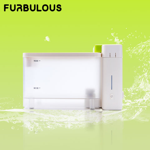 Furbulous Cube features advanced ultrafiltration technology, a 316 stainless steel tray, a foam sponge filter, and a non-electricity water tank, ensuring clean, fresh, and safe water for pets, optimizing pet health and hydration